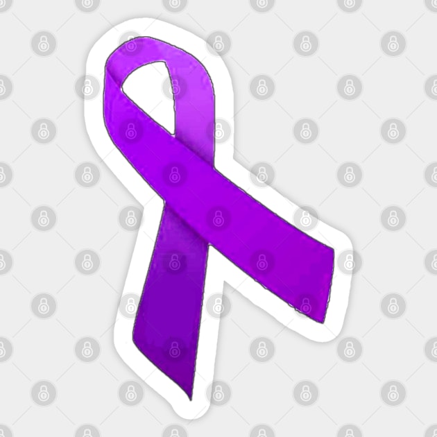 awareness ribbon Sticker by ZoeBaruch